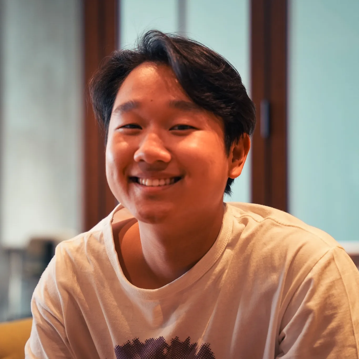 Touch smiling, intern at Issa Compass